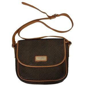Vintage Ted Lapidus Monogram CrossBody Bag Purse